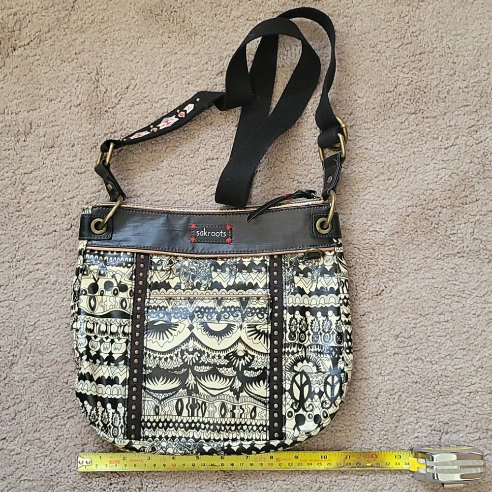 Sakroots coated canvas crossbody